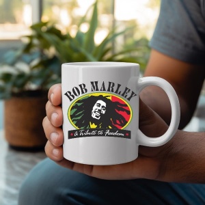 Cana cadou personalizata cu Bob Marley Rock Music
