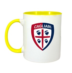 Cana Cagliari Calcio Italia , cu logoul stema echipei, Cadoul Perfect - Img 5