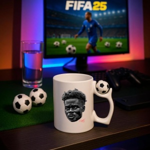Cana cu fotbalistul Bukayo Saka-Arsenal FC - Img 16