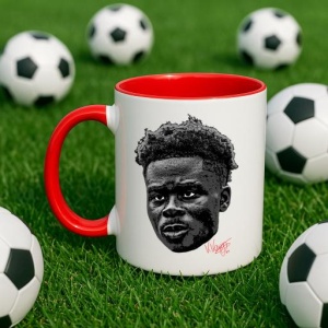 Cana cu fotbalistul Bukayo Saka-Arsenal FC - Img 25