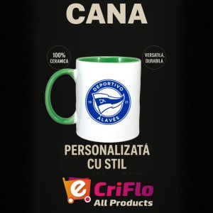 Cana Deportivo Alaves Spania , cu logoul stema echipei, Cadoul Perfect - Img 20