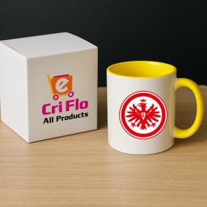 Cana Eintracht Frankfurt Germania , cu logoul stema echipei, Cadoul Perfect - Img 29