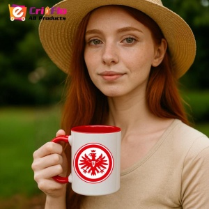 Cana Eintracht Frankfurt Germania , cu logoul stema echipei, Cadoul Perfect - Img 48