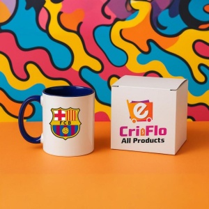 Cana FCB Spania , cu logoul stema echipei, Cadoul Perfect - Img 24