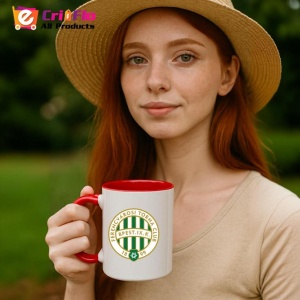 Cana Ferencvaros TC Ungaria , cu logoul stema echipei, Cadoul Perfect - Img 48