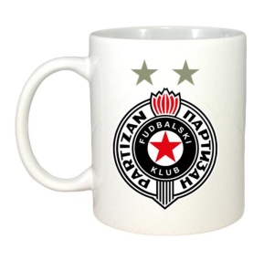 Cana FK Partizan Serbia , cu logoul stema echipei, Cadoul Perfect - Img 2