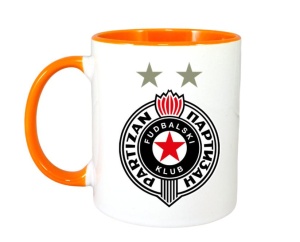 Cana FK Partizan Serbia , cu logoul stema echipei, Cadoul Perfect - Img 7