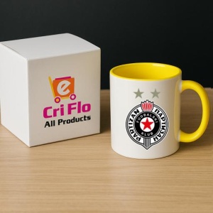 Cana FK Partizan Serbia , cu logoul stema echipei, Cadoul Perfect - Img 29