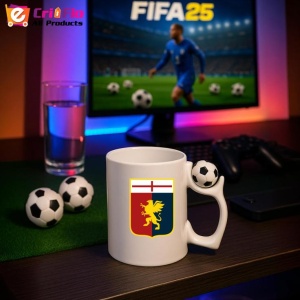 Cana Genoa CFC Italia , cu logoul stema echipei, Cadoul Perfect - Img 11