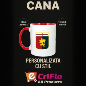 Cana Genoa CFC Italia , cu logoul stema echipei, Cadoul Perfect - Img 45