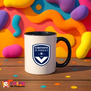 Cana Girondins de Bordeaux Franta , cu logoul stema echipei, Cadoul Perfect - Img 36