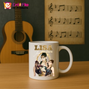 Cana K-POP cu formatia trupa KPOP LISA GOLD 710 - Img 15