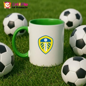 Cana Leeds United F.C .Anglia , cu logoul stema echipei, Cadoul Perfect - Img 23
