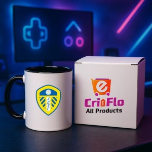 Cana Leeds United F.C .Anglia , cu logoul stema echipei, Cadoul Perfect - Img 34