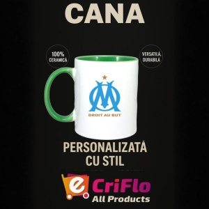 Cana Olympique de Marseille Franta , cu logoul stema echipei, Cadoul Perfect - Img 20