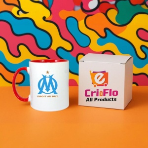 Cana Olympique de Marseille Franta , cu logoul stema echipei, Cadoul Perfect - Img 44