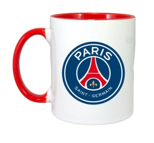 Cana Paris Saint Germain Franta , cu logoul stema echipei, Cadoul Perfect - Img 8