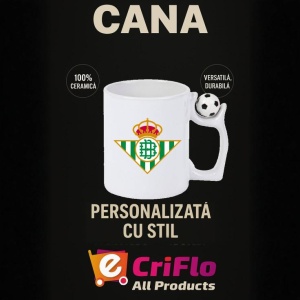 Cana Real Betis Spania , cu logoul stema echipei, Cadoul Perfect - Img 13