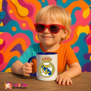 Cana Real Madrid CF Spania , cu logoul stema echipei, Cadoul Perfect - Img 28