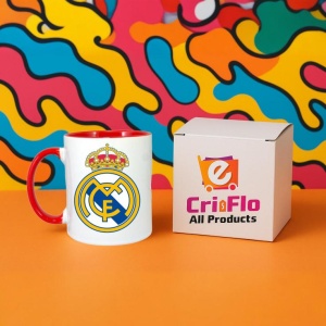 Cana Real Madrid CF Spania , cu logoul stema echipei, Cadoul Perfect - Img 44