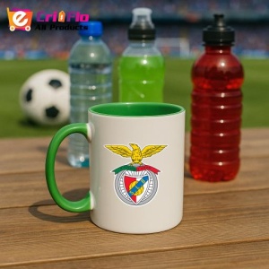 Cana SL Benfica Portugalia , cu logoul stema echipei, Cadoul Perfect - Img 21