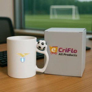 Cana SS Lazio Italia , cu logoul stema echipei, Cadoul Perfect - Img 9