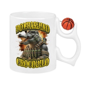 Cana Tralalero TraLaLa cu Italian Brainrot Bombardino Crocodilo Funny Meme - Img 7