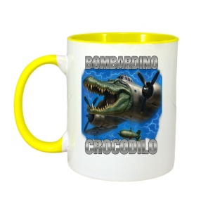 Cana Tralalero TraLaLa cu Italian Brainrot Bombardino Crocodilo Meme - Img 4