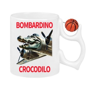 Cana Tralalero TraLaLa cu Italian Brainrot Bombardino Crocodilo - Img 8