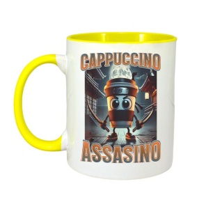 Cana Tralalero TraLaLa cu Italian Brainrot Cappuccino Assassino, Funny Cappuccino Meme V - Img 5