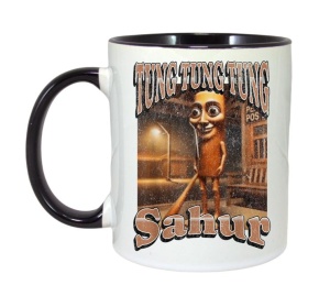 Cana Tralalero TraLaLa cu Tung Tung Sahur Funny Italian Brainrot Meme Graphic 1V - Img 6