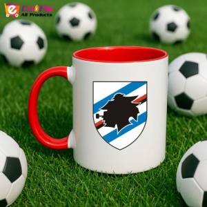 Cana UC Sampdoria Italia , cu logoul stema echipei, Cadoul Perfect - Img 46