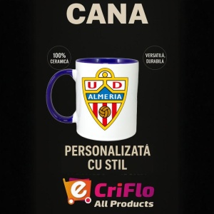 Cana UD Almeria Spania , cu logoul stema echipei, Cadoul Perfect - Img 25