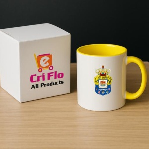 Cana UD Las Palmas Spania , cu logoul stema echipei, Cadoul Perfect - Img 29