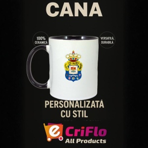 Cana UD Las Palmas Spania , cu logoul stema echipei, Cadoul Perfect - Img 35