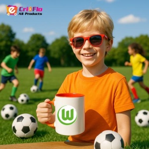 Cana VfL Wolfsburg Germania , cu logoul stema echipei, Cadoul Perfect - Img 47