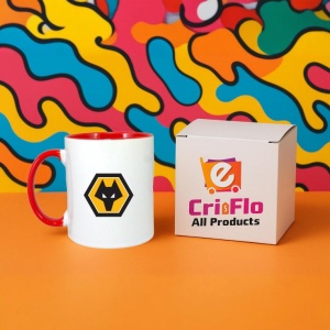 Cana Wolverhampton Wanderers Anglia , cu logoul stema echipei, Cadoul Perfect - Img 44