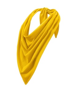 Esarfa unisex de culoare galben