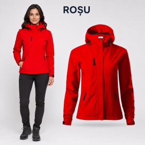Geacă Damă tip Jachetă Softshell cu Glugă, Impermeabilă și Elastică – Nano 532 - Img 14