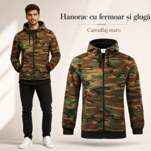 Hanorac Camuflaj Bărbați Malfini cu Glugă – tip Vânătoare și Activități Outdoor - Img 11