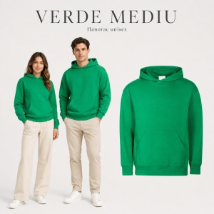 Hanorac Unisex Damă și Bărbați cu Glugă – 60% Bumbac, Interior Pieptănat, 280 g/m², XS–4XL - Img 22