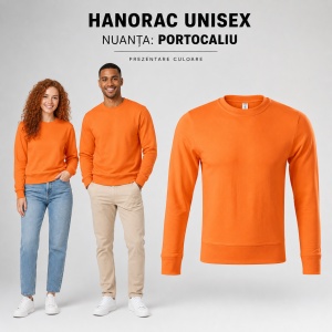 Hanorac unisex fără glugă tip bluză, pentru damă și bărbat, 260 g/m² - Img 18