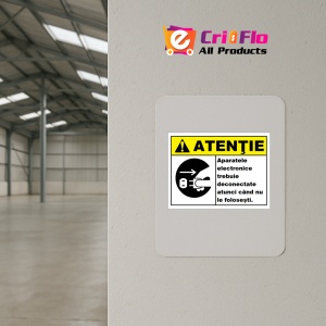 Indicator aparatele electronice trebuie deconectate atunci cand nu le folosesti, Sticker autocolant - Img 4