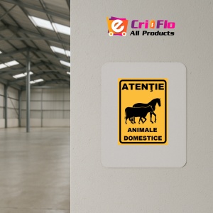Indicator Atentie animale domestice, Sticker autocolant - Img 4