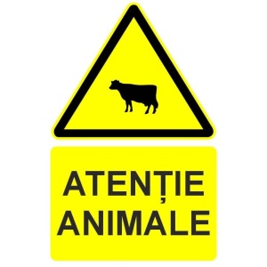 Indicator Atentie animale indicator de avertizare, Sticker autocolant