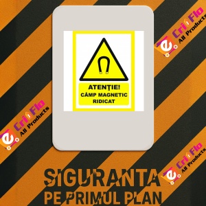 Indicator Atentie camp magnetic ridicat, Sticker autocolant - Img 3