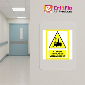 Indicator Atentie circulatie cu viteza redusa, Sticker autocolant - Img 5
