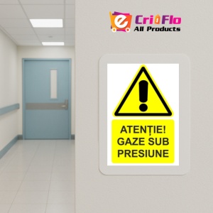 Indicator Atentie gaze sub presiune indicator de avertizare, Sticker autocolant - Img 5
