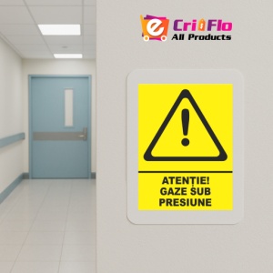 Indicator Atentie gaze sub tensiune, Sticker autocolant - Img 5