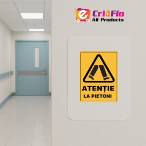 Indicator Atentie la pietoni, Sticker autocolant - Img 5